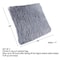 Hastings Home Gray Faux Fur Shag Pillows, Set of 2 675948ETB - alternate 2